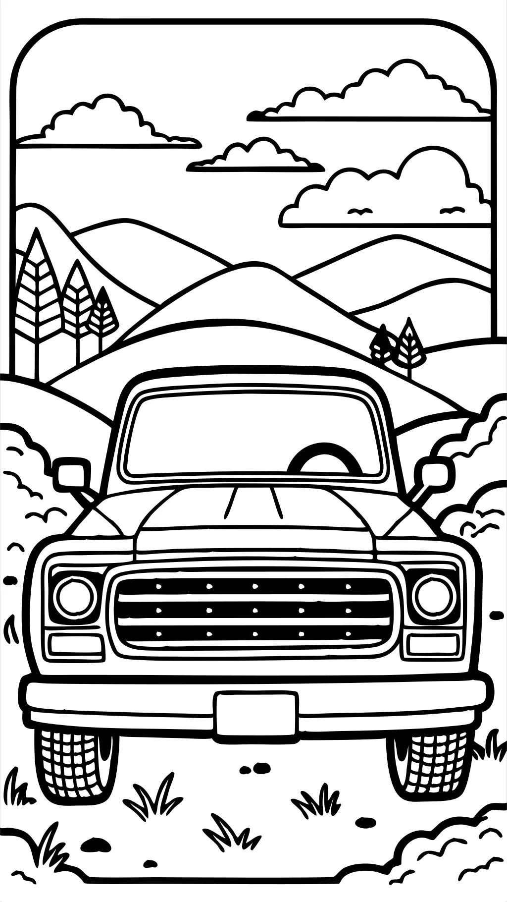 dodge truck coloring page